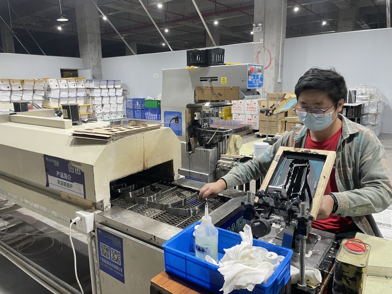 Five-checkpoint quality control inspection on the Hardshell assembly line