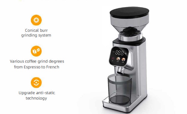 Hardshell coffee grinder series — conical burr, flat burr, portable