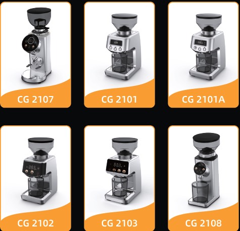 Hardshell coffee grinder range — conical burr, 64mm flat burr and portable grinders