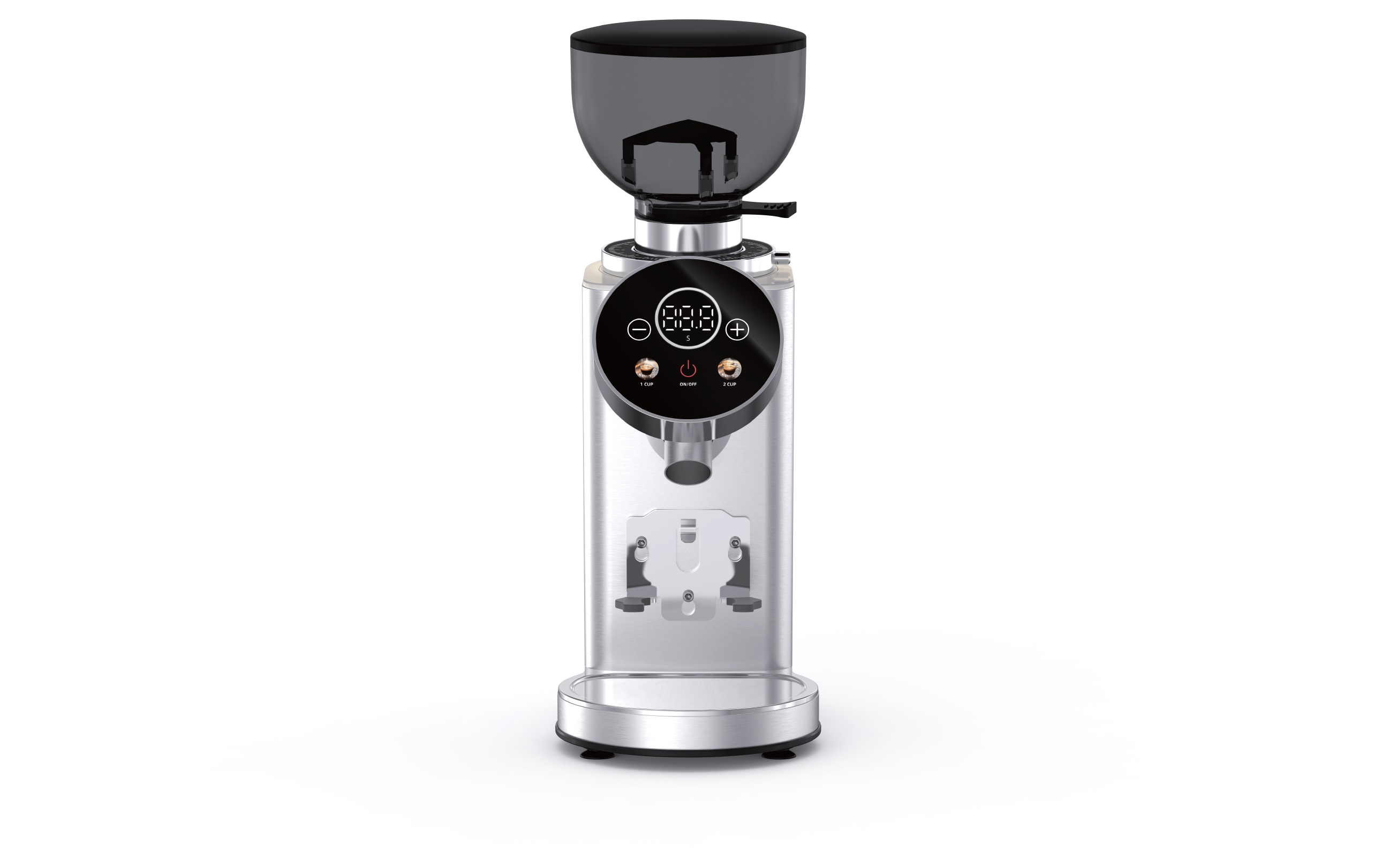 Hardshell CG 2107 64mm flat burr coffee grinder — 100 grind settings, plasma anti-static and IMD touch panel for professional and light-commercial use